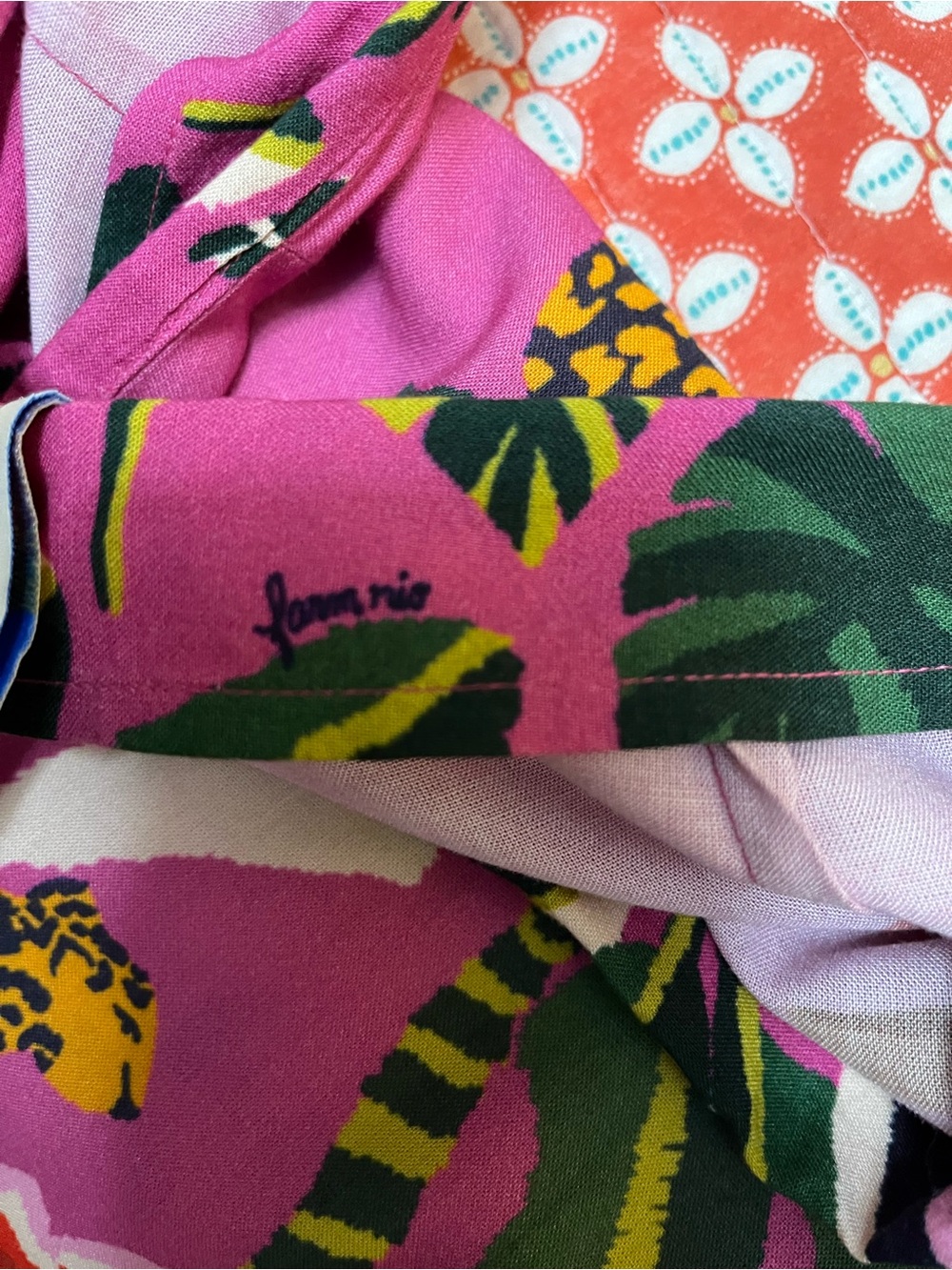 FARM Rio Pink Tropical Jungle Midi Skirt - Picture 14 of 15